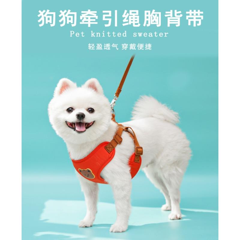 Cute Bear Design Pet Harness Leash For Small Medium Dogs Cats