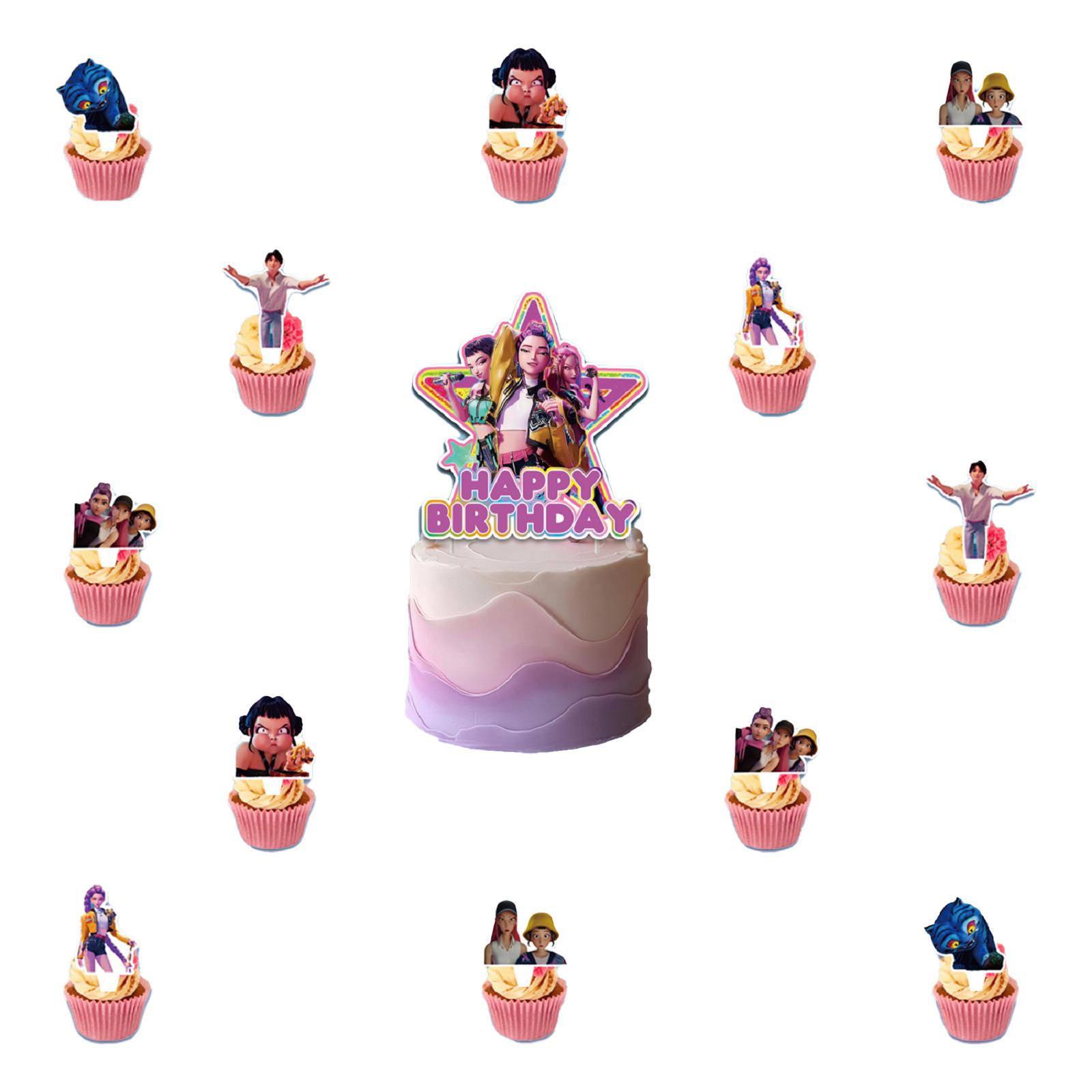 

Охотники на ведьм Тематика дня рождения Украшение для вечеринки Баннер Флажки для торта Воздушные шары - Набор One Size