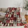 Weihnachts Karo Nikolaus Schneemann Rentier Überwurfdecke Festliches Design für Wohnzimmer Dekoration Geschenk für Sie FeiertagsStil
