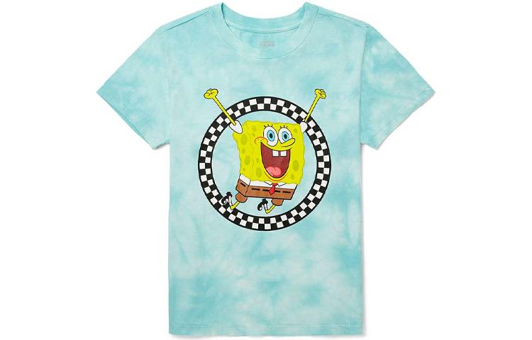 Vans x Spongebob Squarepants, T Shirt Women s Blue VN0A5I3AYZM M