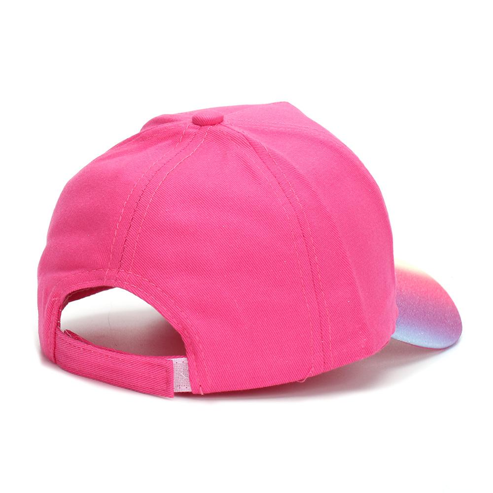Children's Heart-shaped Sequin Hat  Girl's Fashionable Sun-protective Baseball Cap