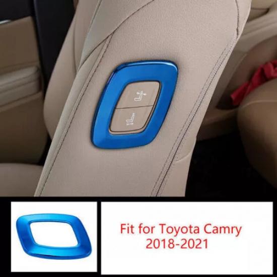 Blue Titanium Auto Seat Adjustment Button Panel Trim For Toyota Camry 2018-