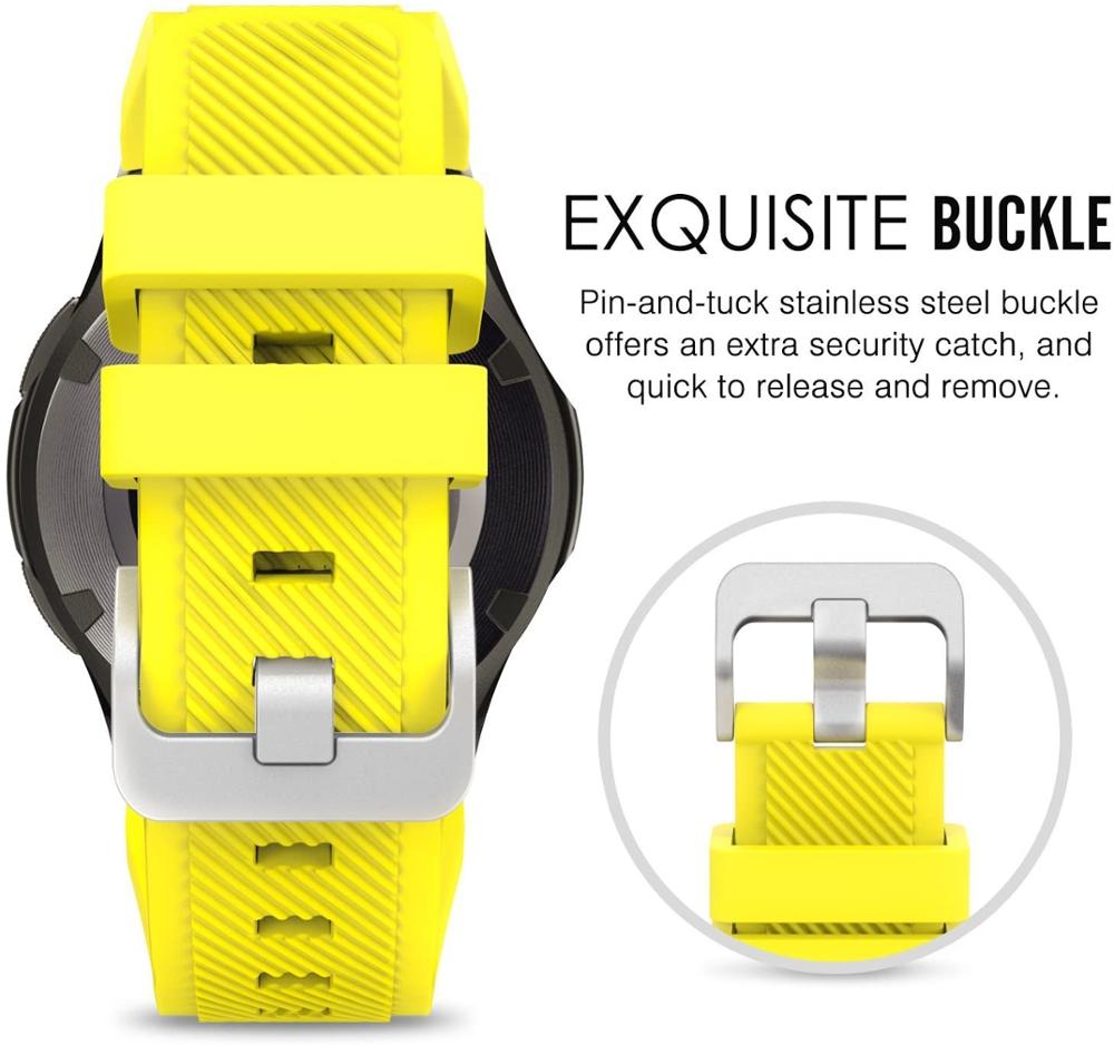 20mm 22mm Band for Samsung Galaxy Watch 6/7/5/pro/4/Classic/46mm/active 2 Gear s3 silicone bracelet Huawei GT/5/4/2/3 Pro strap