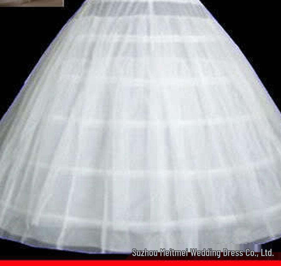 Six Steel Ring Layered Wedding Dress Petticoat - Extra Puffy Ball Gown Liner