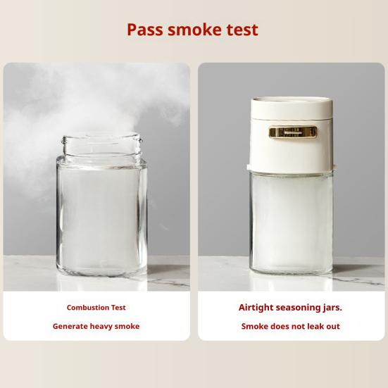 Glass Salt Dispenser with Portion Control Press-Type Shaker for Precise Salt Spice Dispensing 180ml Easy-Fill Wide Mouth Condiment Bottle