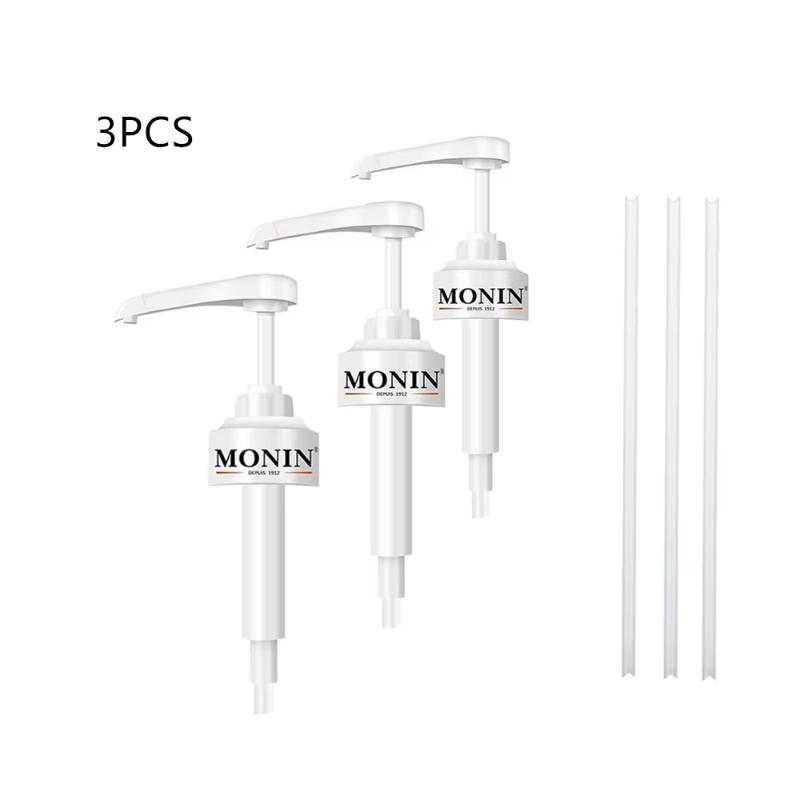 1/3pcs Coffee 1 Liter Dispenser Syrup Pump Black Liquid Dispenser for Monin Syrup 10Ml