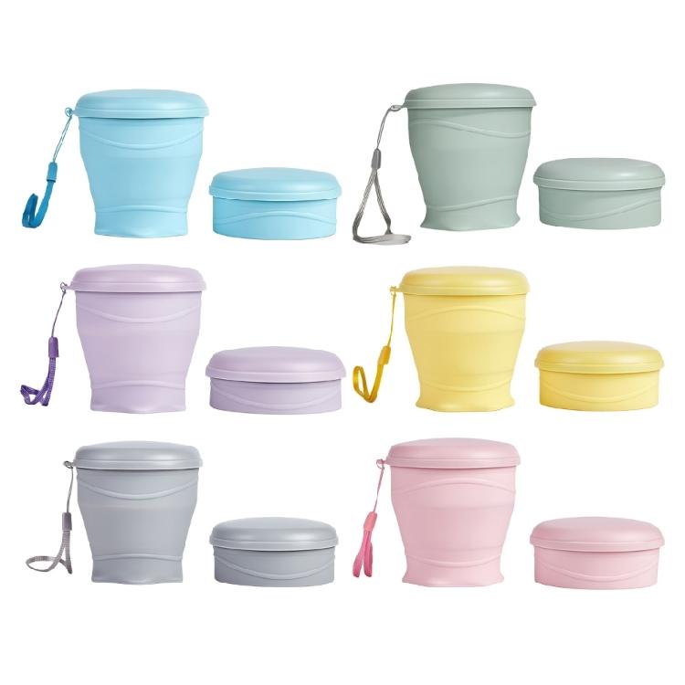 Drinking Cup with Lid and Carrying Strap Dishwasher Safe Silicone Drinkware For Sports And Everyday Use
