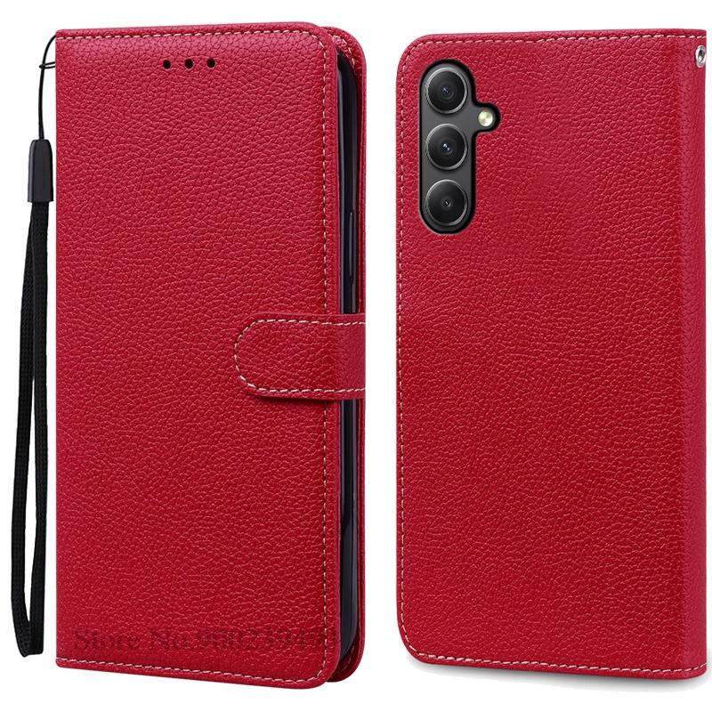 Für Samsung Galaxy M35 Hülle Leder Brieftasche Flip Handyhülle Für Samsung M35 5G Hülle Coque Fundas Für Samsung M35 SM-M356B Hülle