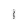 20PCS Stainless Steel Fishing Rolling Swivel 2#-10# Snap Change Connector  Fishing Pellet Line