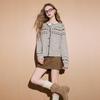 Sancai 2025 Winter Jacquard Knit Cardigan