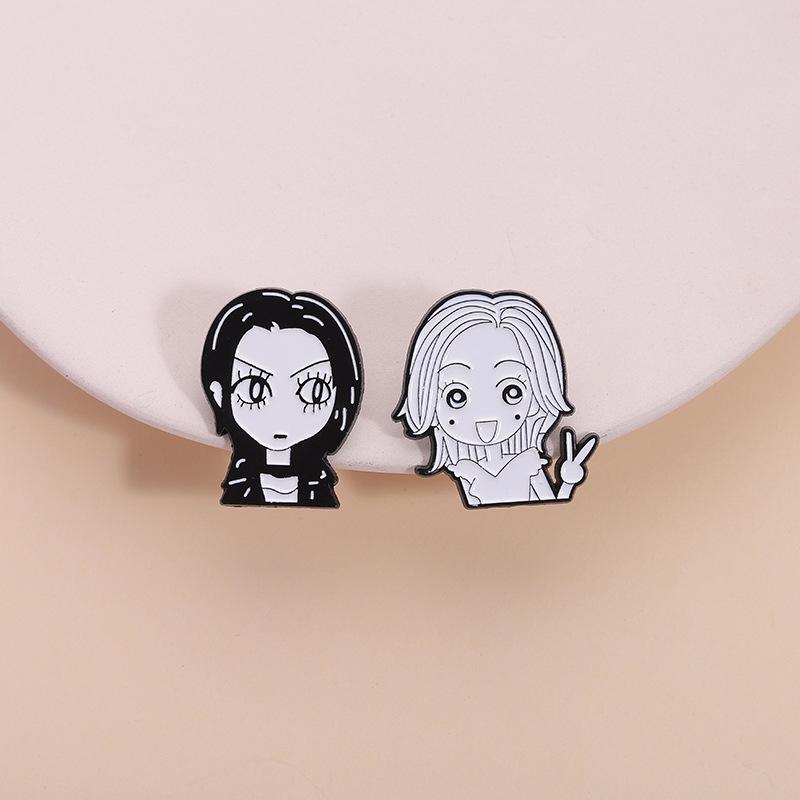 Comic Girls Nana Enamel Pin Classic Japanese Anime Character Brooches Lapel Backpack Badge Cartoon Jewelry Gift