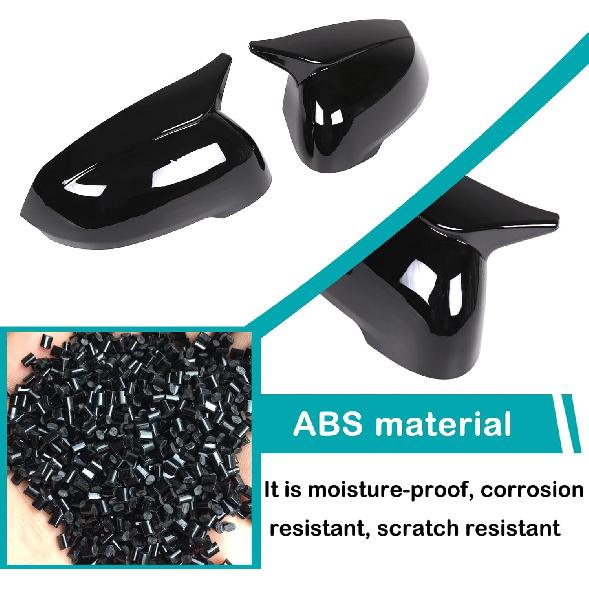 Car Door Side Mirror Cover Trim Compatible with BMW X1 U11 2023 2024,Outside Door Mirror Cover Trim, Car Exterior Rear View Mirror Covers Cap