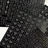 Airbrush Stencil For Nails Heart Bow Stars Pattern Hollow Nail Sticker Templates For French Manicure Tips Nail Design