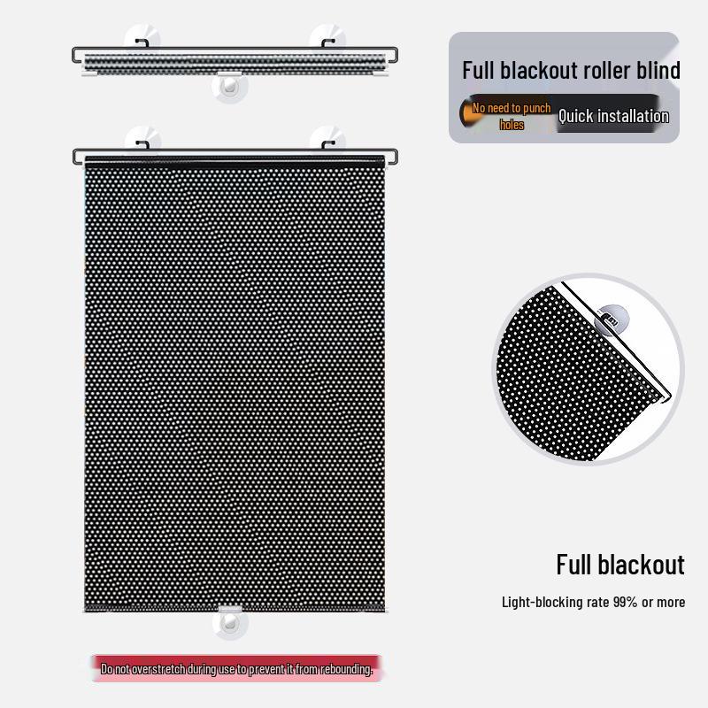 

Автоматическая выдвижная автомобильная шторка от солнца: Рольштора с теплоизоляцией двойного назначения для дома и автомобиля. 40*60cm with 3 Suction Cups