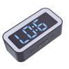 Digital Dual Clock Dimmable RGB   Volume Weekday Weekend Mode 12 24Hr with Snooze Compact for Bedroom Bedside Tabletop