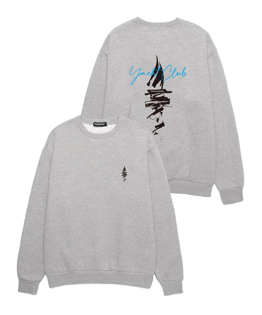 VANNWORKS Yacht Club Oversized Sweatshirt (Vls0007) Melange Grey (Type A)