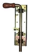 Galvanized Bolt Latch 200 With Wooden Handle - Zas Ryg Blzn