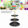 Luxurious Design Dessert Tray Stand 3 Tiers 3 Tier Cake Stand Fruit Cake Display Rack  Celebration