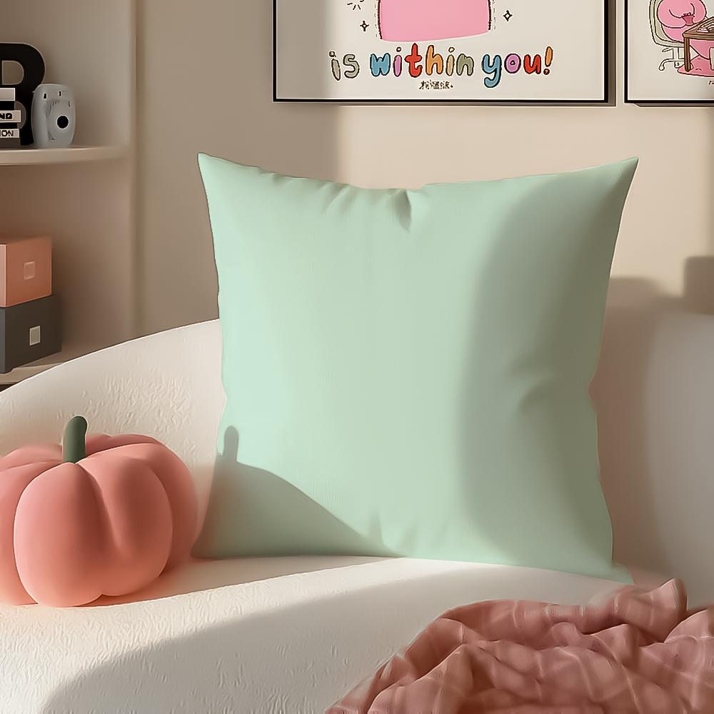 Bright Cheerful Ar Candy Color Cushion Cover Pillowcase Short Plush Invisible zipper Room Sofa Cushion Cover