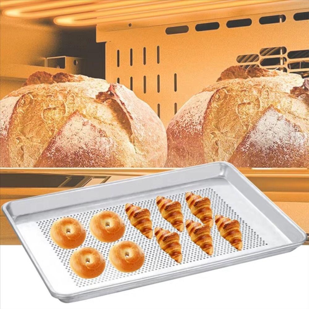 Rectangular Aluminum Zinc Zinc Alloy Baking Plate Rustproof Grill Steaming Tray Kitchen Baking Sheets  Food