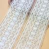 2Meters 9cm Wide Cotton White Beige Water-soluble Embroidery Lace Home Fabric Women's Clothing Children's Clothing Fabric Accessories