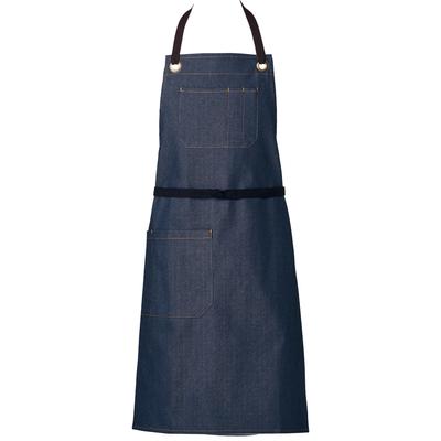 Denim Apron ARBE Apron Neckwear Denim Style Durable Wrinkle Resistant With Pocket Adjustable Neck Strap Food Service Uniform Restaurant ARBE T8415