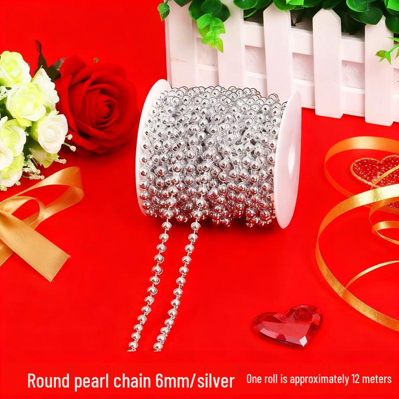 Wedding Decor: Imitation Pearl Bead String Curtain