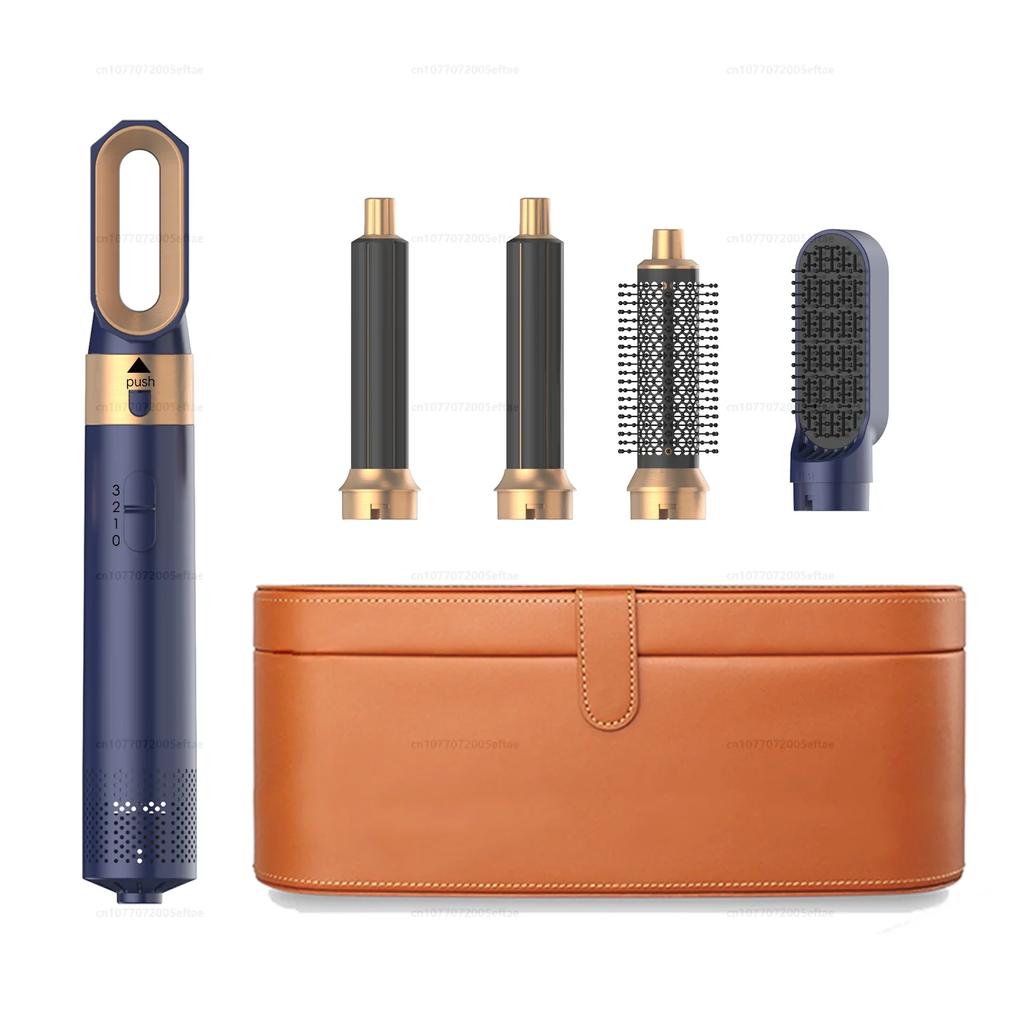 5 In 1 Hair Dryer Comb Set Professional Hot Air Styler For Hair Curling Straightening And Volumizing At Home