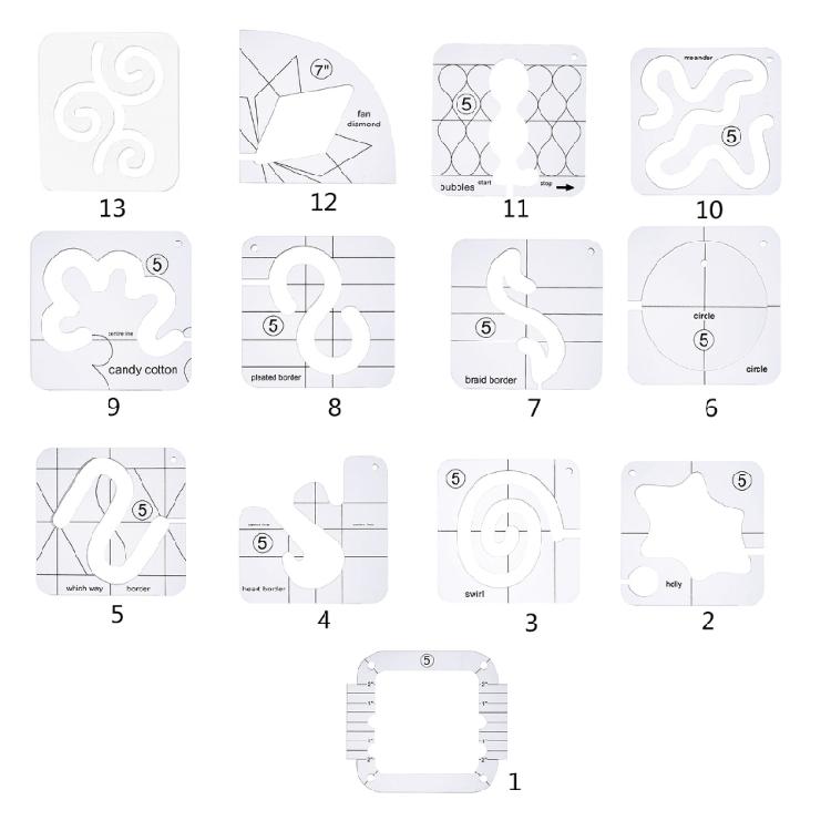 Sewing Patchwork Ruler Quilting Templates Sewing Stencils Acrylic DIY Patchwork