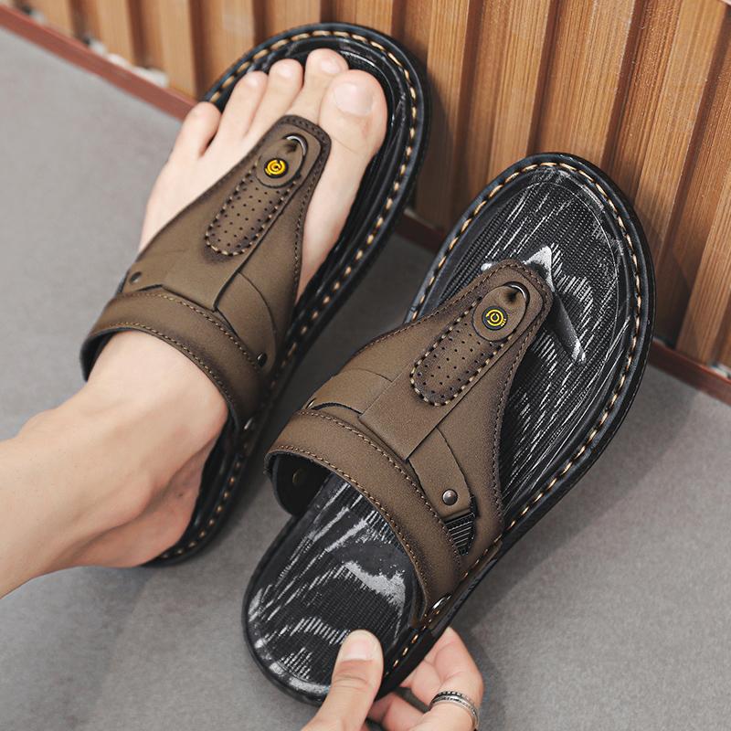 Fashion Hot sales Brand Men's Sandals Flip flop Summer Luxury Sandals Outdoor Men Beach Shoes Sandals Comfortable Travel walking shoes