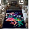 Splatoon Crystal Velvet Rug, Soft Anti‑Slip Crystal Velvet Carpet for Living Room Bedroom Home Decor