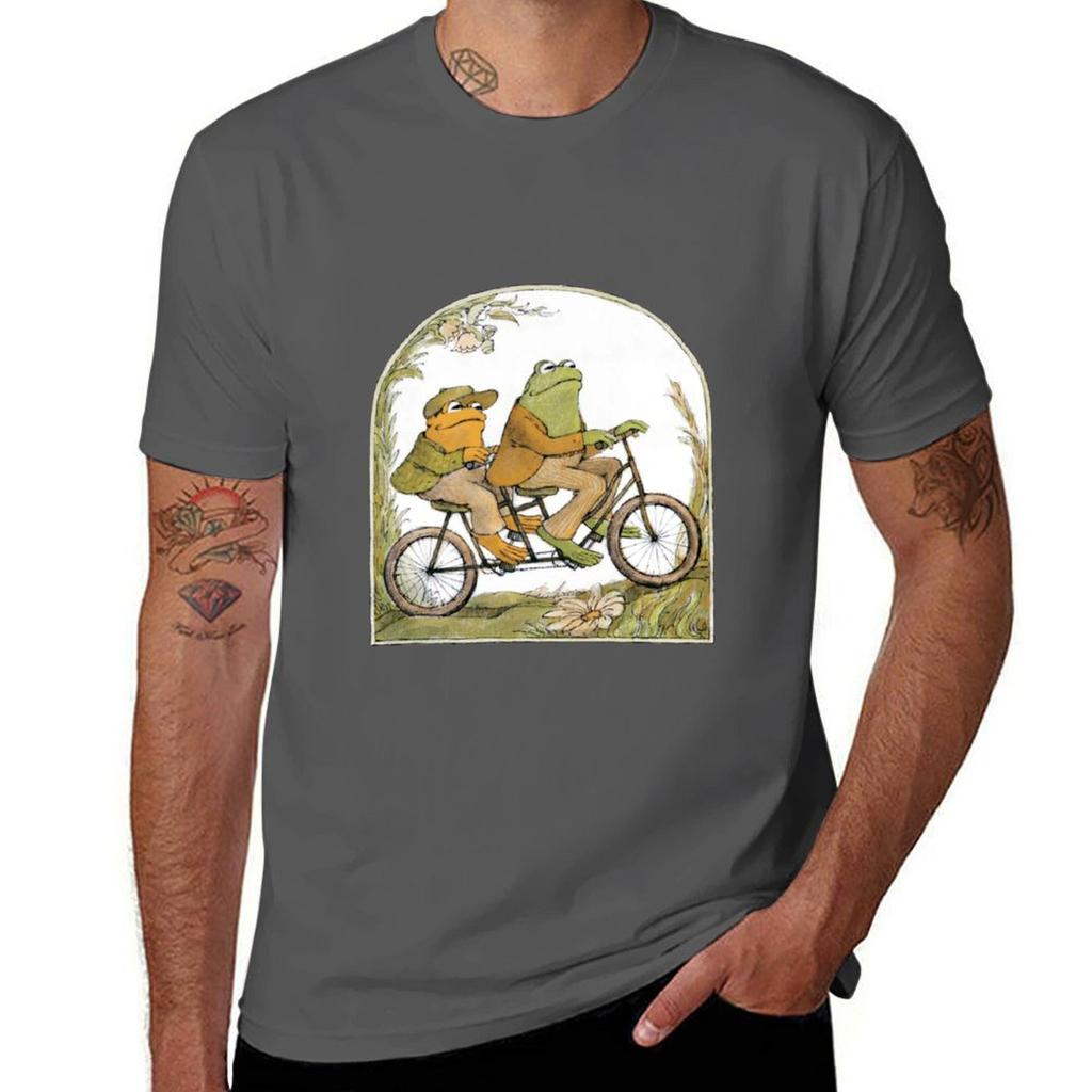 T Graphic On (Frog Man Slim for and Man T-Shirt Bike Fit a Toad Frog Shirt Book) T Shirts and Toad