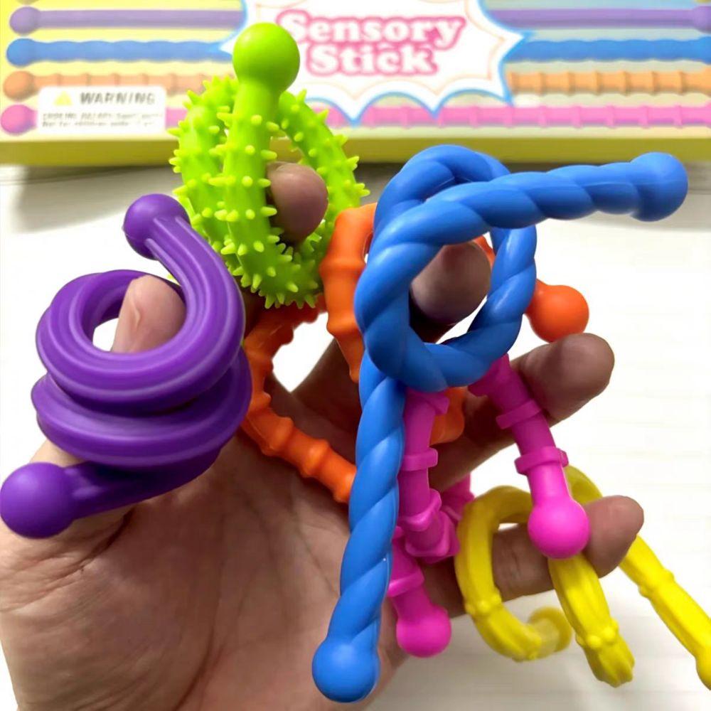 Enhancing Attention Silent Decompressors Rings Stretchable Sensory Wand Fun Toys  Holiday Gift