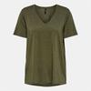 Women's Sequined V-neck T-shirt Harly ONLY