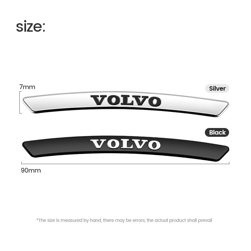 Pcnrm10 4Pcs Car Wheel Hub Edge Sticker Emblem Badge For Volvo Rdesign XC60 XC40 V60 V40 EX30 XC90 S60 C30 V50 S90 Car Accessories