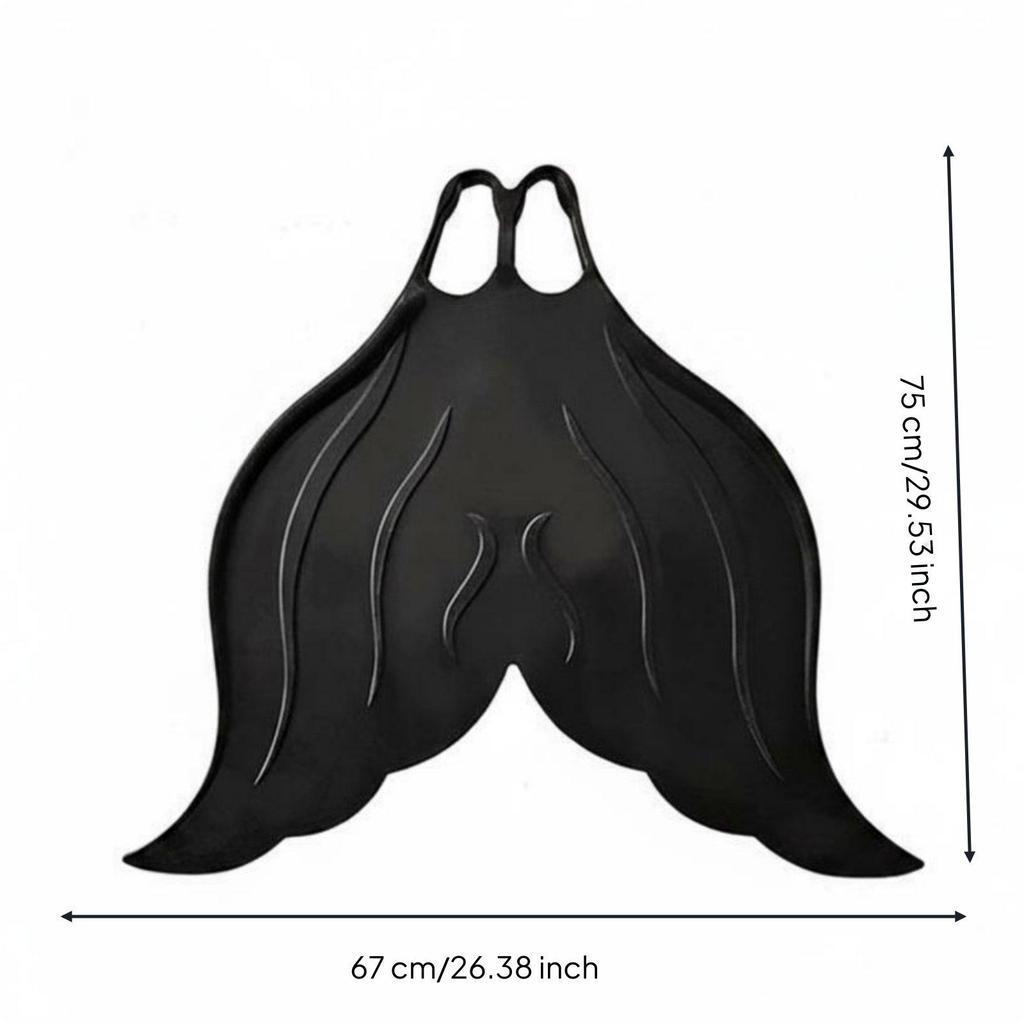 Professional Swimming Fins Mermaid Monofin Silicone Rubber Aquatic Gear Swim
