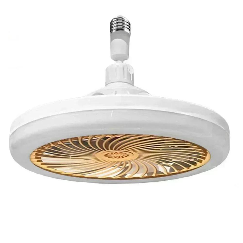 E27 Screw Fan Bulb Bedroom Ceiling Fan Light Remote Control Led Fan Light Home Improvement Accessory