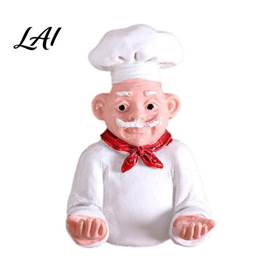 Recipe Holder Magnets 3D Cartoon Chef Refrigerator Magnet Resin Baker Decorative Fridge Memo Notes Photo for Home Decor Theme Ornaments