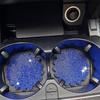 1PCS Diamond Car Coaster Slot na vodní kelímek Protiskluzová podložka Držák na pohárek Podložka do auta Gadget Bling Příslušenství do auta pro