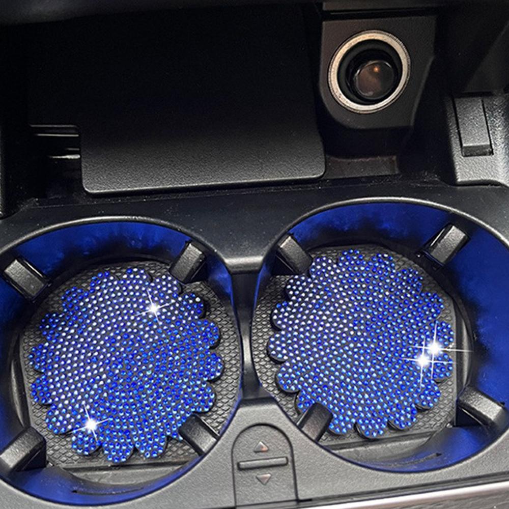 1PCS Diamond Car Coaster Slot na vodní kelímek Protiskluzová podložka Držák na pohárek Podložka do auta Gadget Bling Příslušenství do auta pro