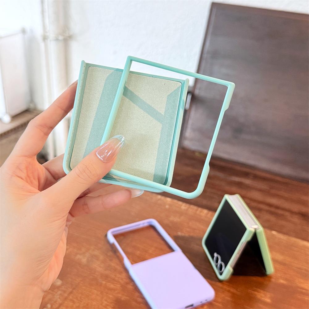 Custodia Originale in Silicone Liquido Morbido Per Samsung Galaxy Z Flip 7 6 5 Colori Caramella Opaca Antiurto Copertura Ultra Sottile Flip7