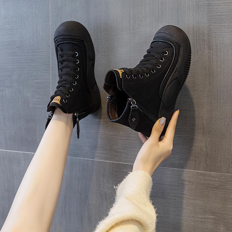 Sneakers groși ușori pentru femei cu inspirație retro 2025 - Încălțăminte casual la modă care adaugă înălțime pentru toamnă