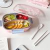Microwave Safe Insulated Lunch Box Partitioned  Lunch Plate  Primary School Student