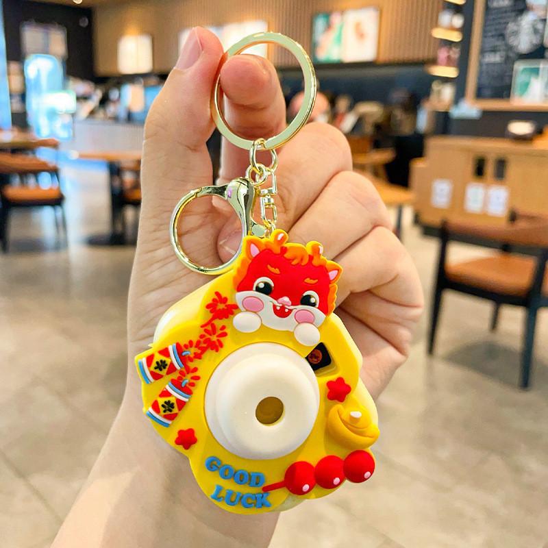 Trendy Resin Keychain Cute Dragon Car Bag Charm Ideal For Gifts And Occasions