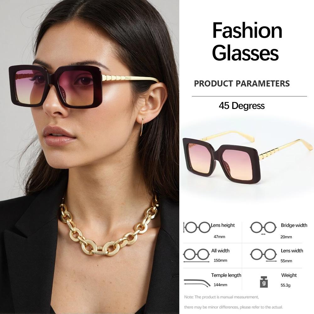 Modern Fashion Sunglass For Women Vintage Glasses For Women Detailed Design Of Eyeglass Legs Accessories For Women'S Glasses