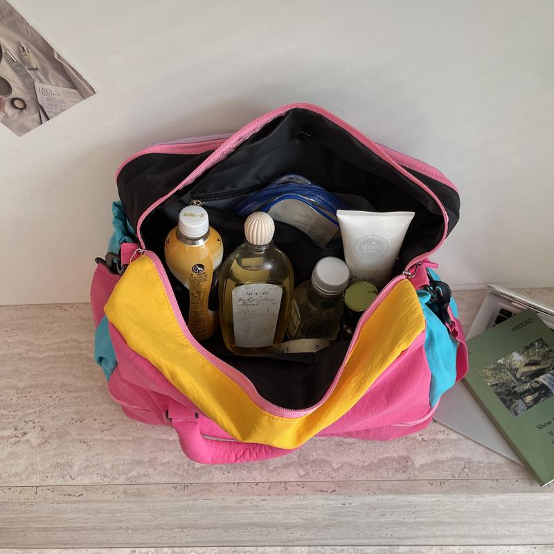 INS Dopamine Fashion Travel Bag: High-Style, Short-Distance, Large Capacity Gym Bag with Wet/Dry Separation