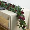 Green Eucalyptus Leaves Artificial Poeny Vine Plant Wall Decorative Flower  Bar Decoration
