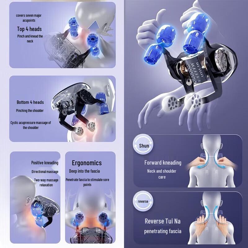 CHIGO 6D Shoulder Neck Trapezius Massager CN plug (adapter included)