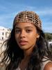 1pc Bohemian Style Solid Color Hollow Sequin Knit Beanie Hat