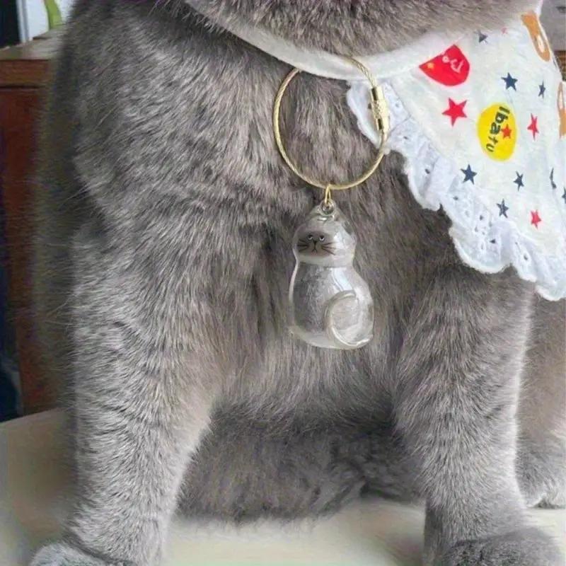 Transparent Cat Hair Storage Capsule Keychain – Gachapon Style Collectible, Key Holder for Keepsakes